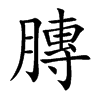 膞字字源字形