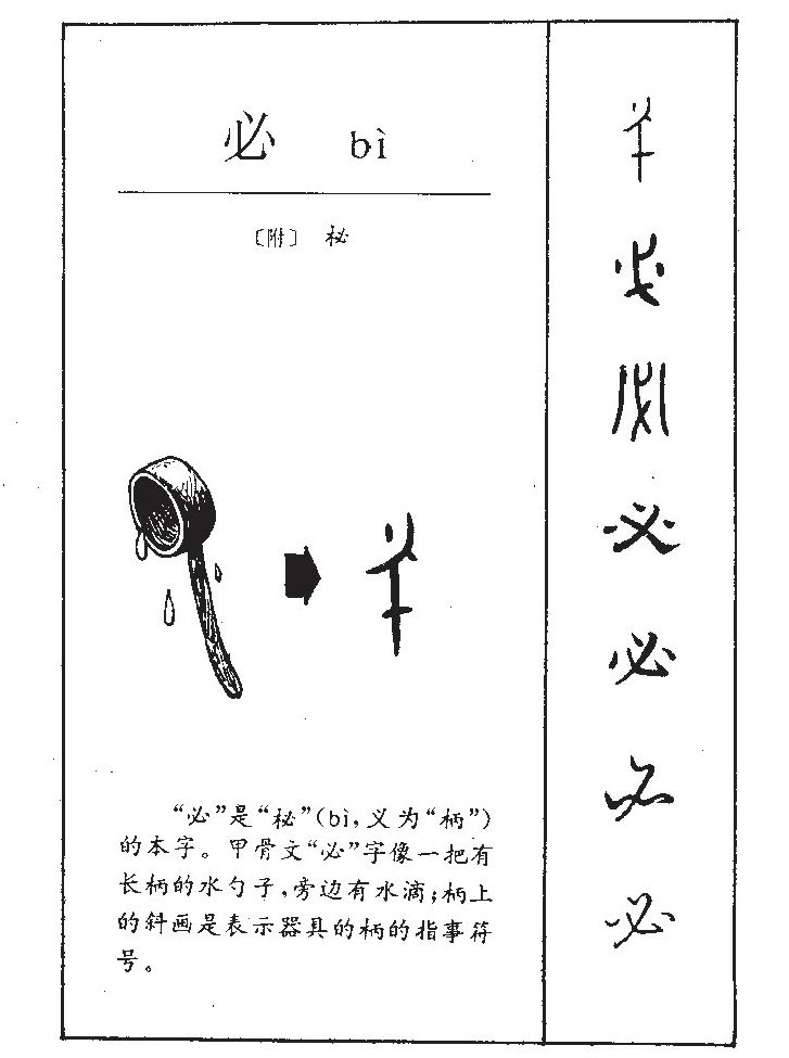 必字字源字形