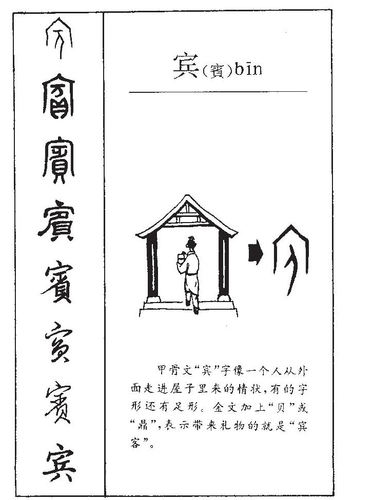 宾字字源字形
