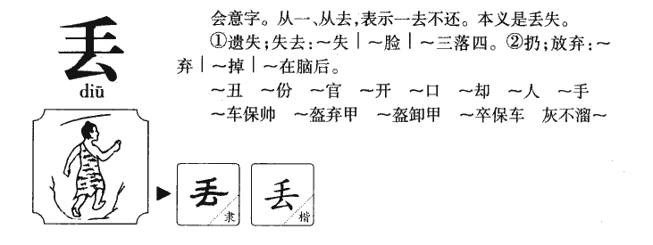 丢字字源字形