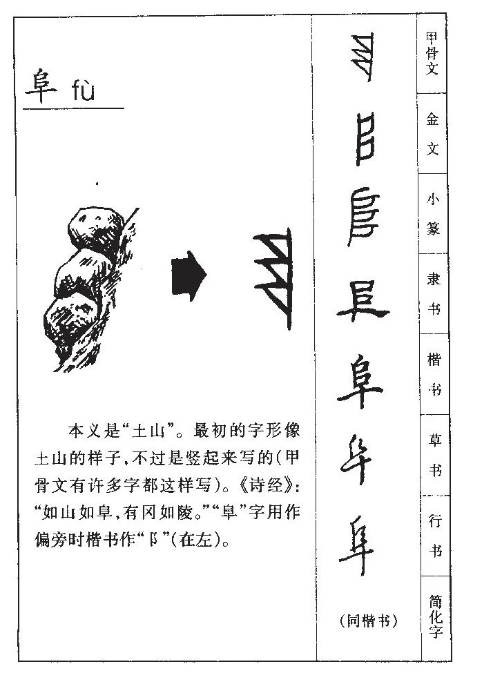 阜字字源字形