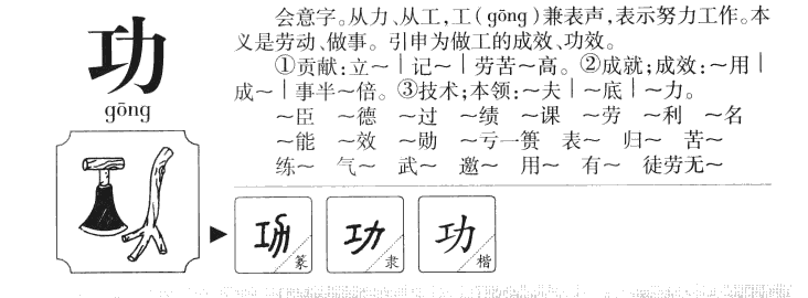 功字字源字形