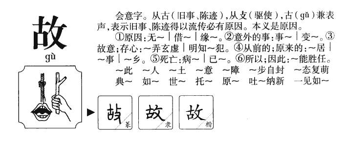 故字字源字形