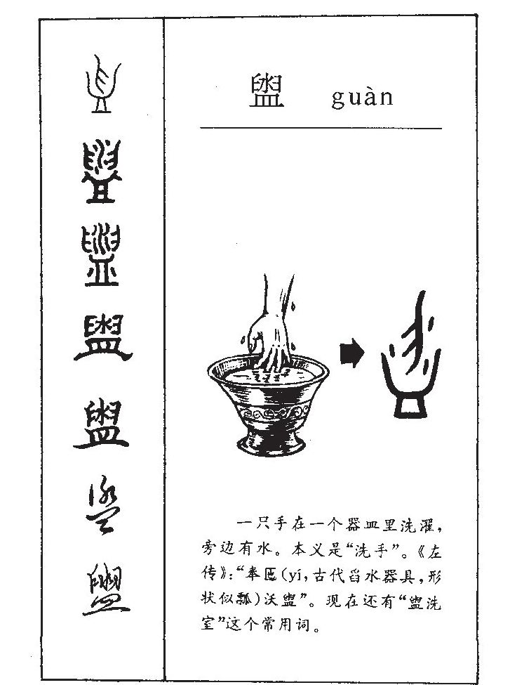 盥字字源字形