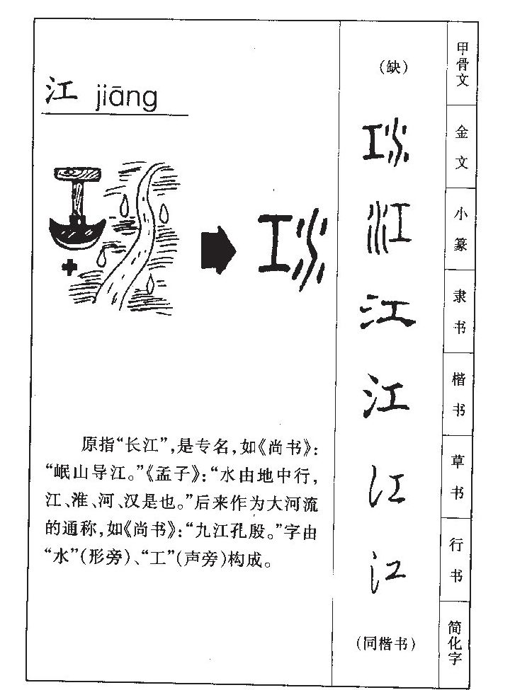 江字字源字形