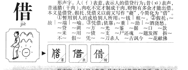 借字字源字形