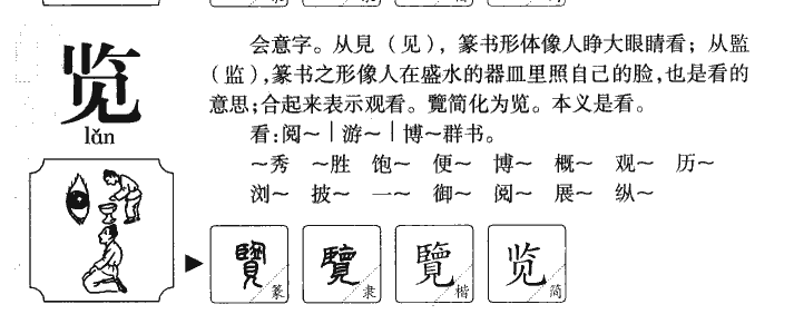 览字字源字形