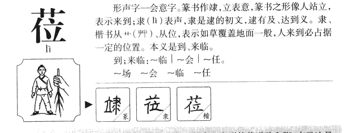 莅字字源字形