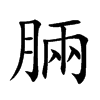 脼字字源字形