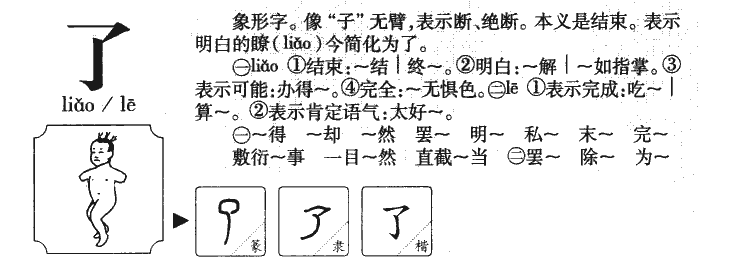 了字字源字形