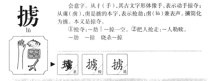 掳字字源字形