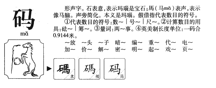 码字字源字形