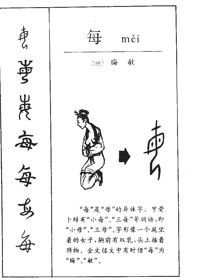 每字字源字形