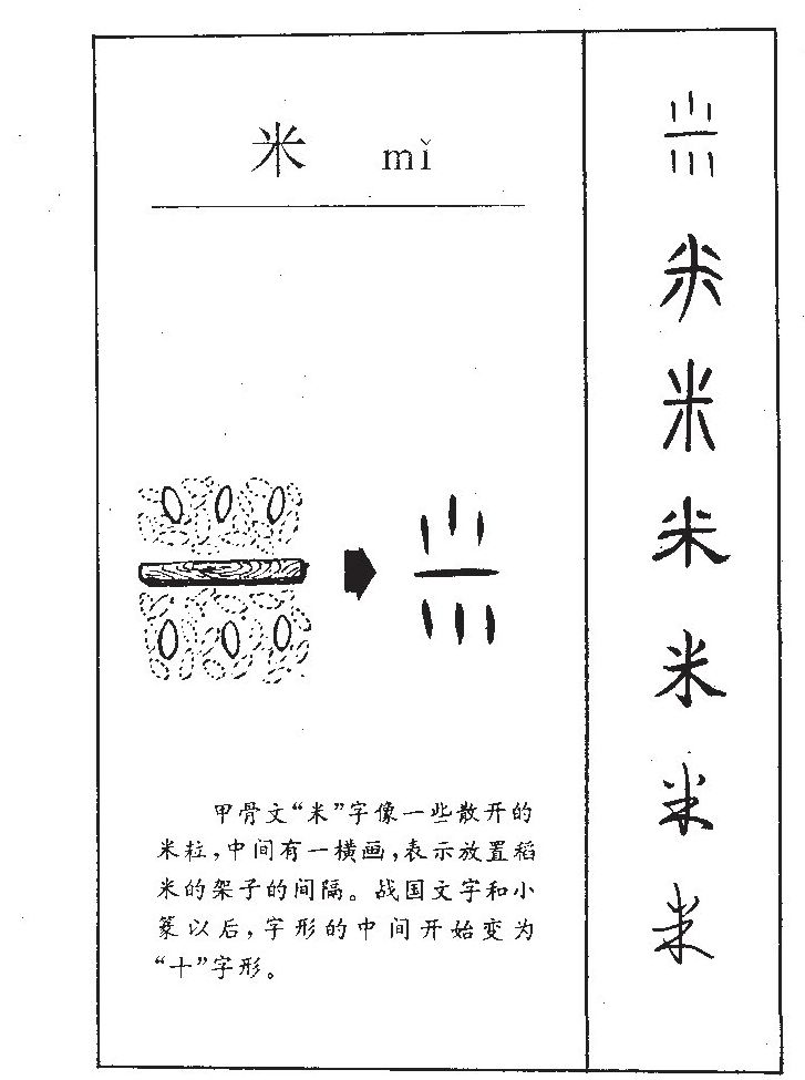 米字字源字形