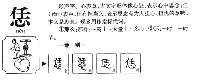 恁字字源字形