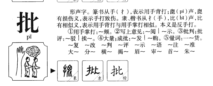 批字字源字形