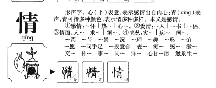 情字字源字形