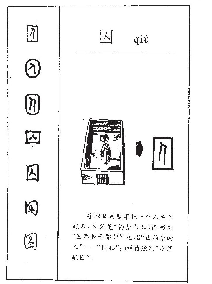 囚字字源字形