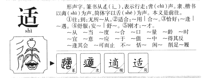 适字字源字形