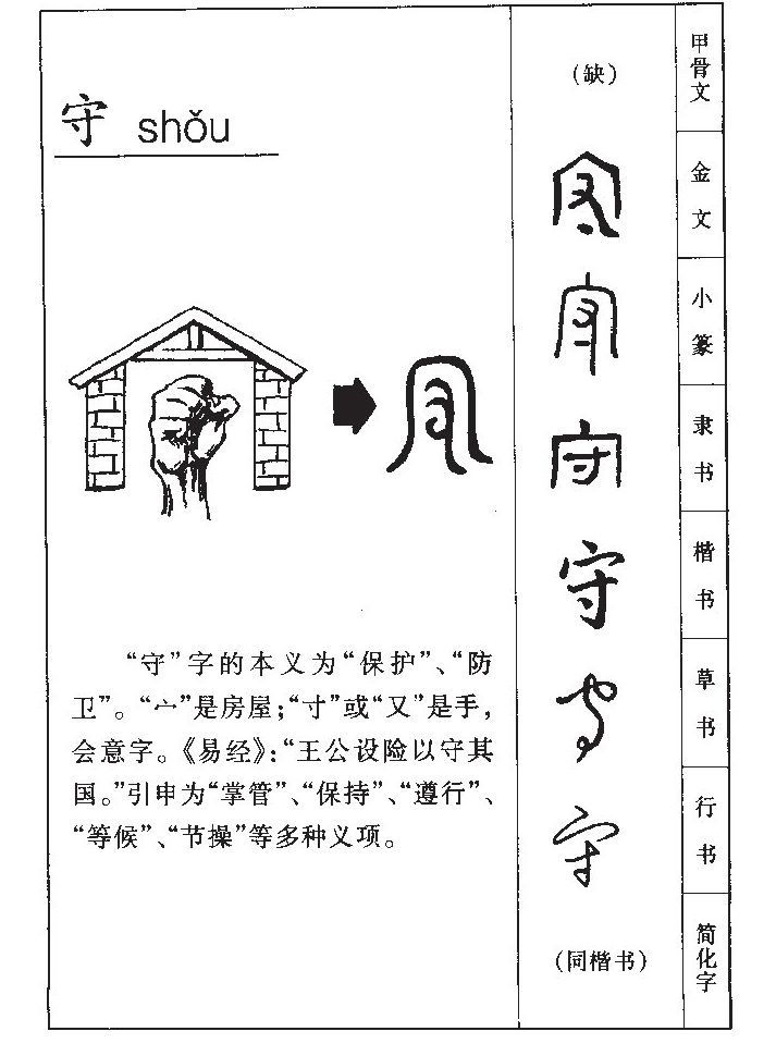 守字字源字形