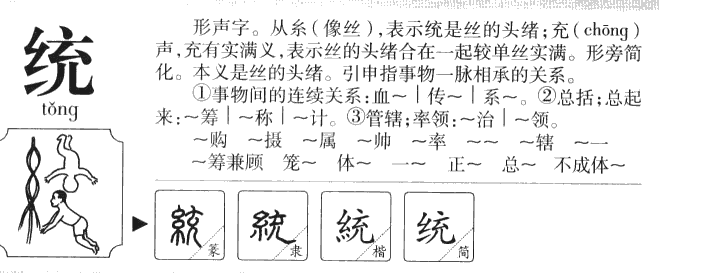 统字字源字形