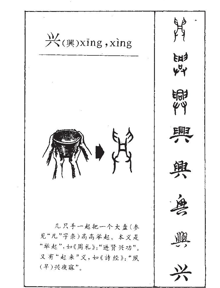 兴字字源字形