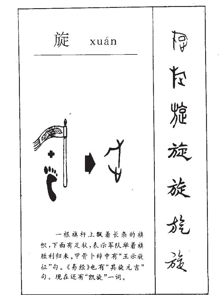 旋字字源字形