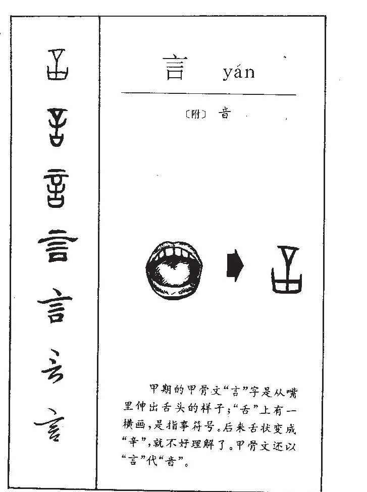 言字字源字形