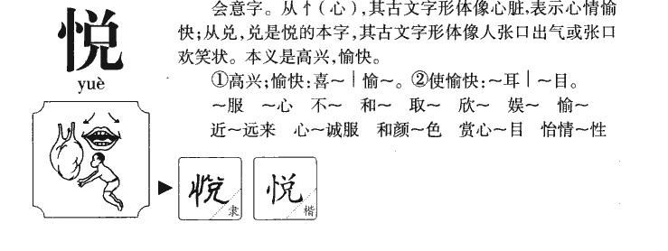 悦字字源字形