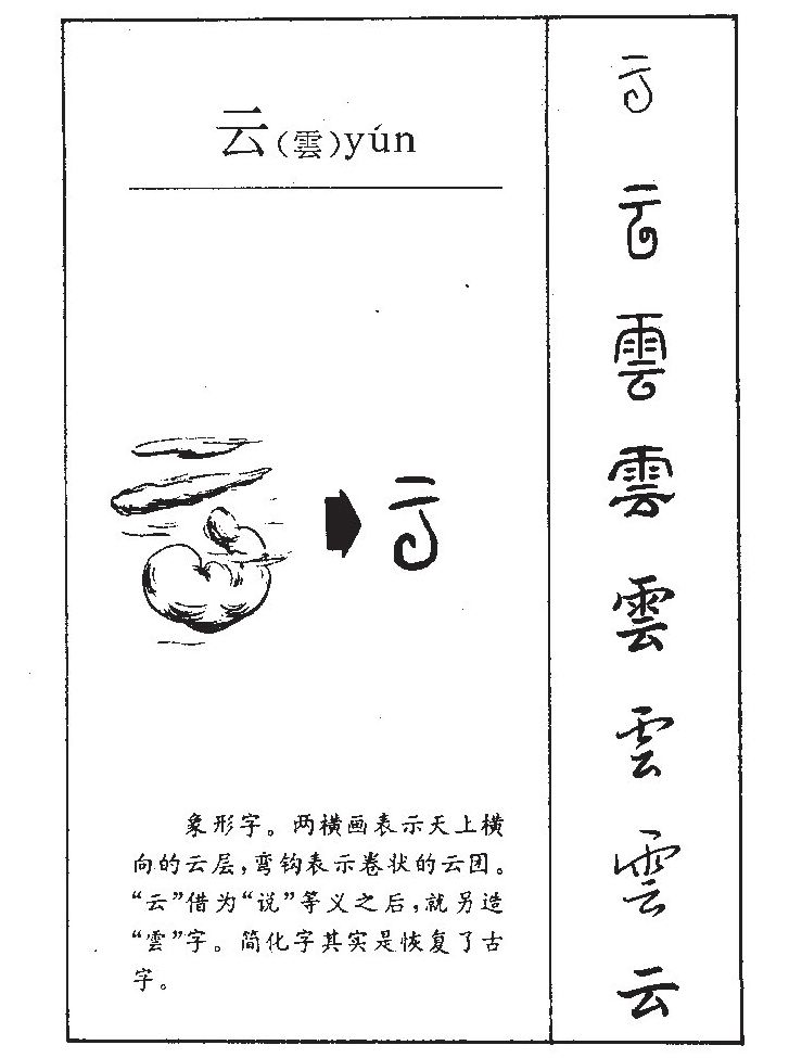 云字字源字形