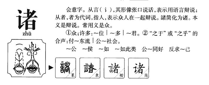 诸字字源字形