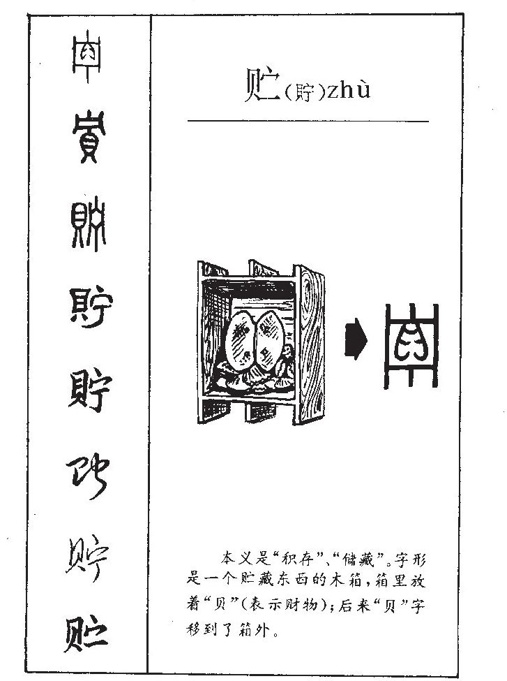 贮字字源字形