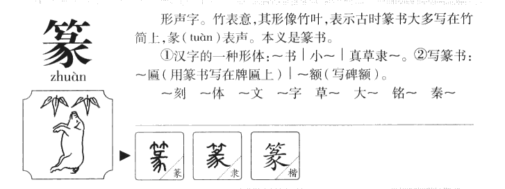 篆字字源字形