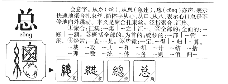 总字字源字形